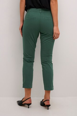 Kaffe Slim fit Trousers 'KA Mette' in Green
