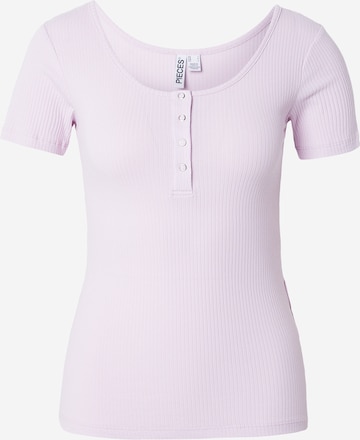 purpurinė PIECES Marškinėliai 'PCKITTE': priekis