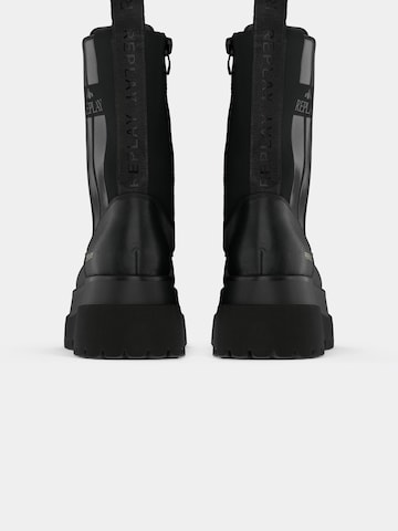 REPLAY Lace-Up Ankle Boots in Black