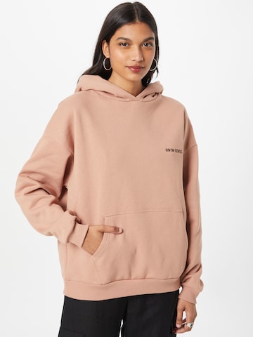 9N1M SENSE Sweatshirt 'SENSE' in Brown: front