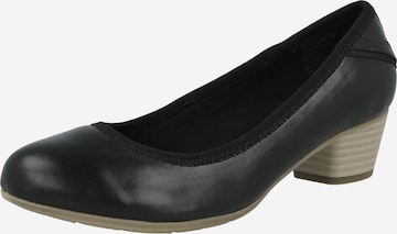 Pumps de la s.Oliver pe negru: față