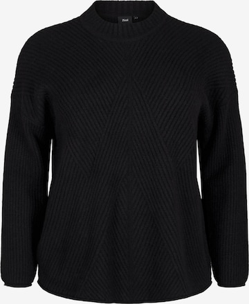 Pull-over 'CACOMFY' Zizzi en noir : devant