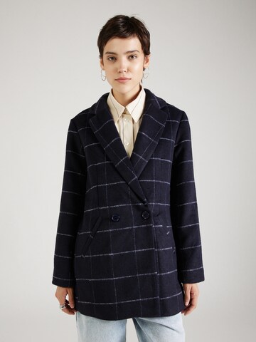 JDY Between-Seasons Coat 'VICKY' in Blue: front