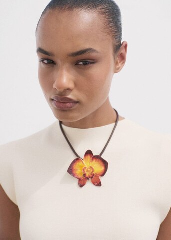 MANGO Knitted dress 'Domino' in Beige