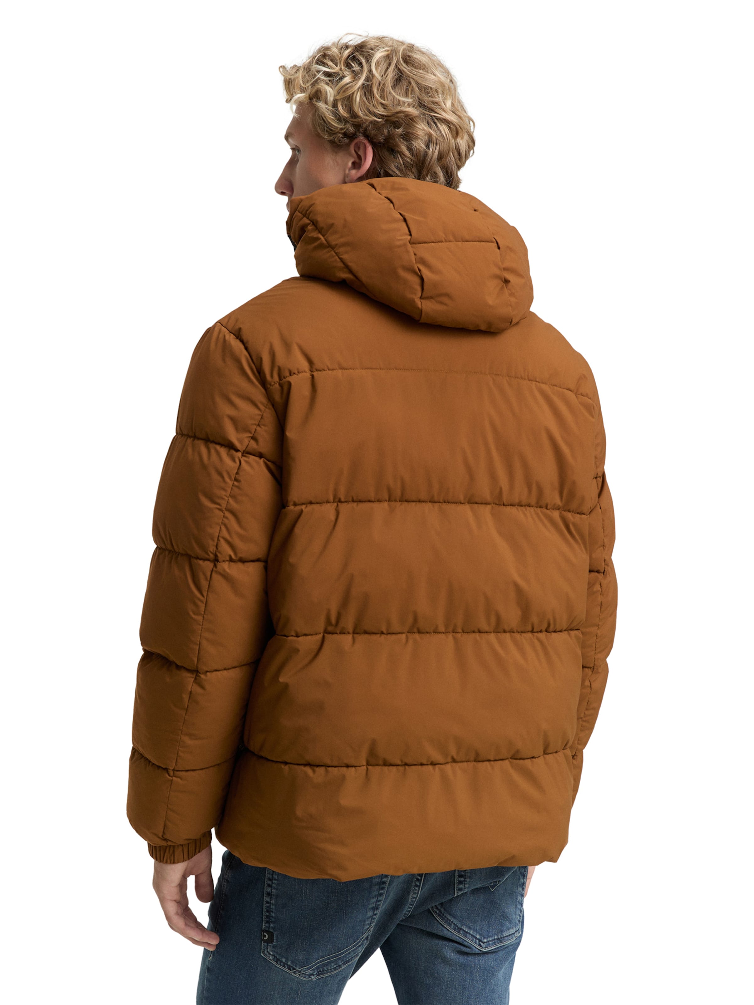 TOM TAILOR DENIM Winter Jacket in Brown