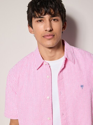 Next Regular fit Πουκάμισο σε ροζ