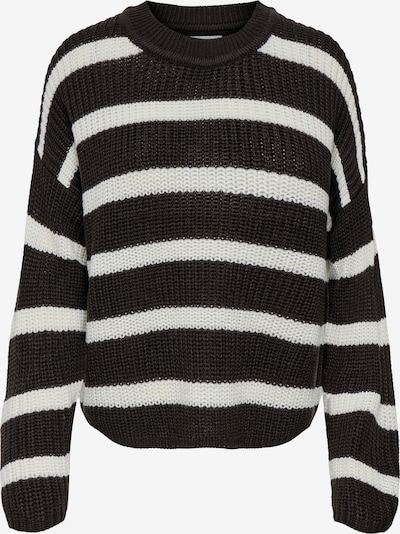 Laisvas megztinis 'JDYJUSTY' iš JDY, spalva – tamsiai ruda / balta, Prekių apžvalga