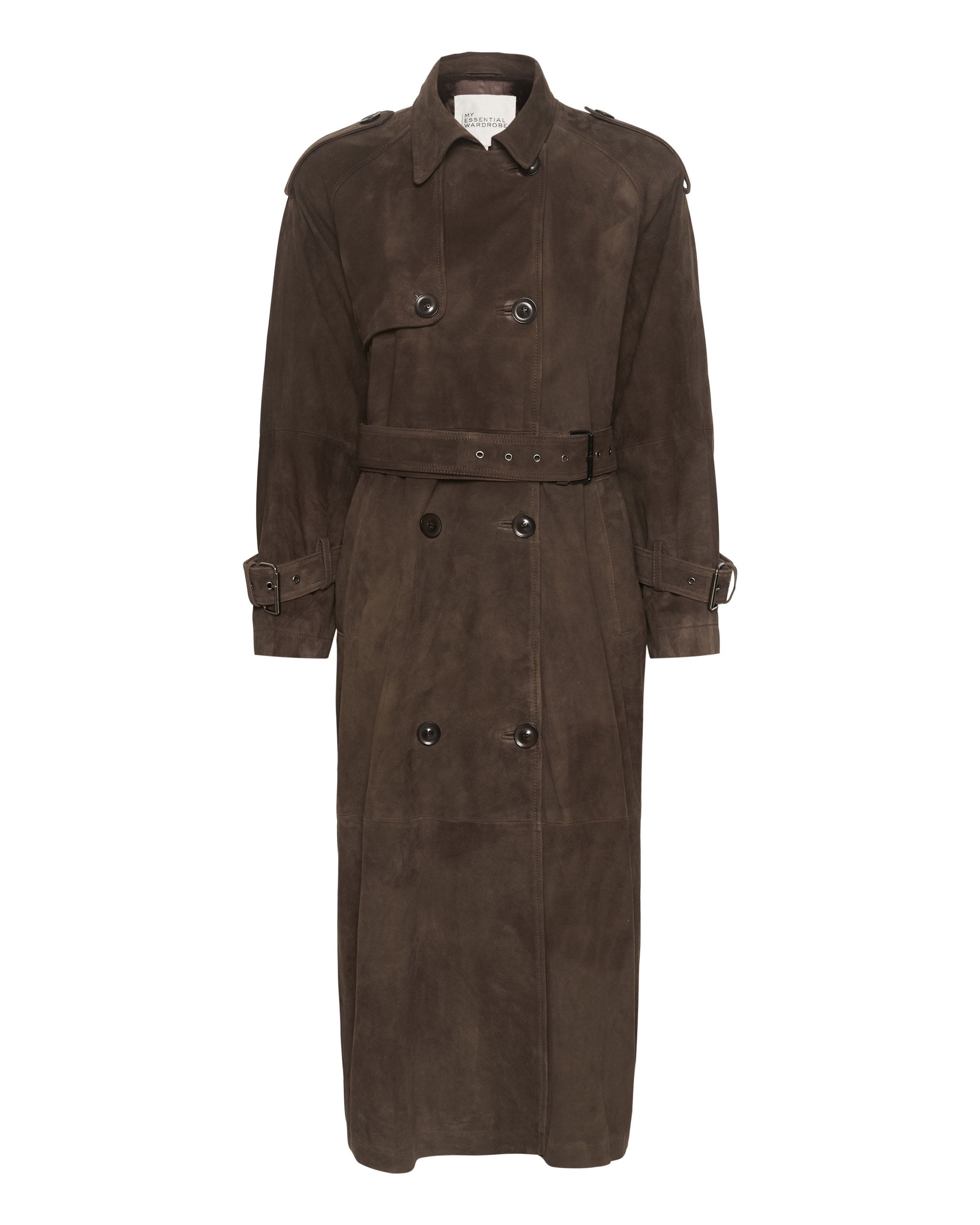 My Essential Wardrobe Between-season jacket 'Tara' in Brown: front