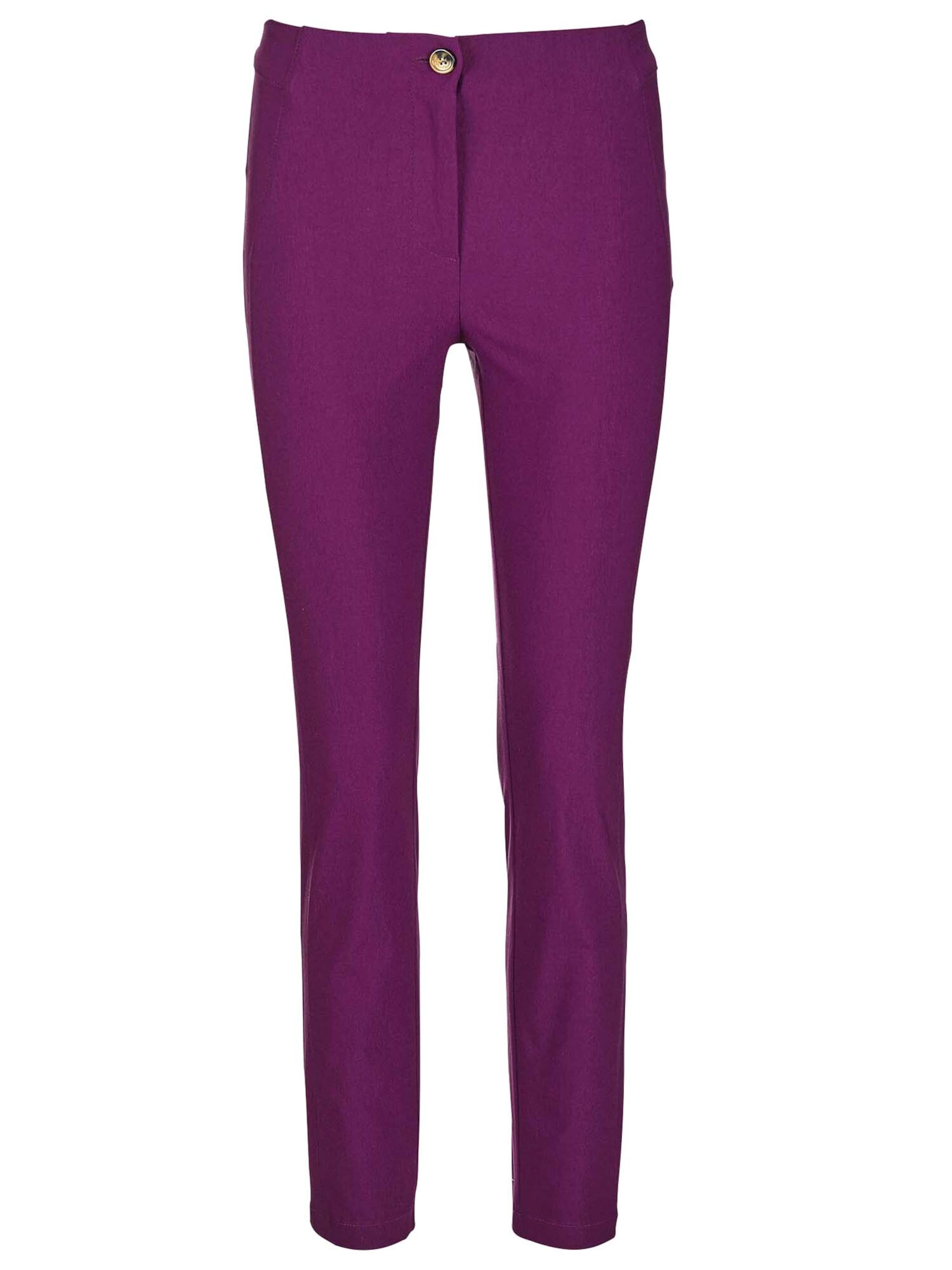 MADELEINE Slimfit Hose in Lila: Vorderseite