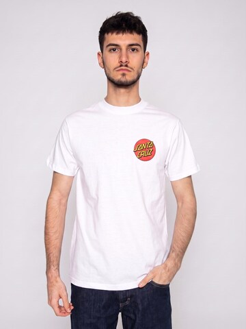 T-Shirt 'Classic Dot' Santa Cruz en blanc : devant