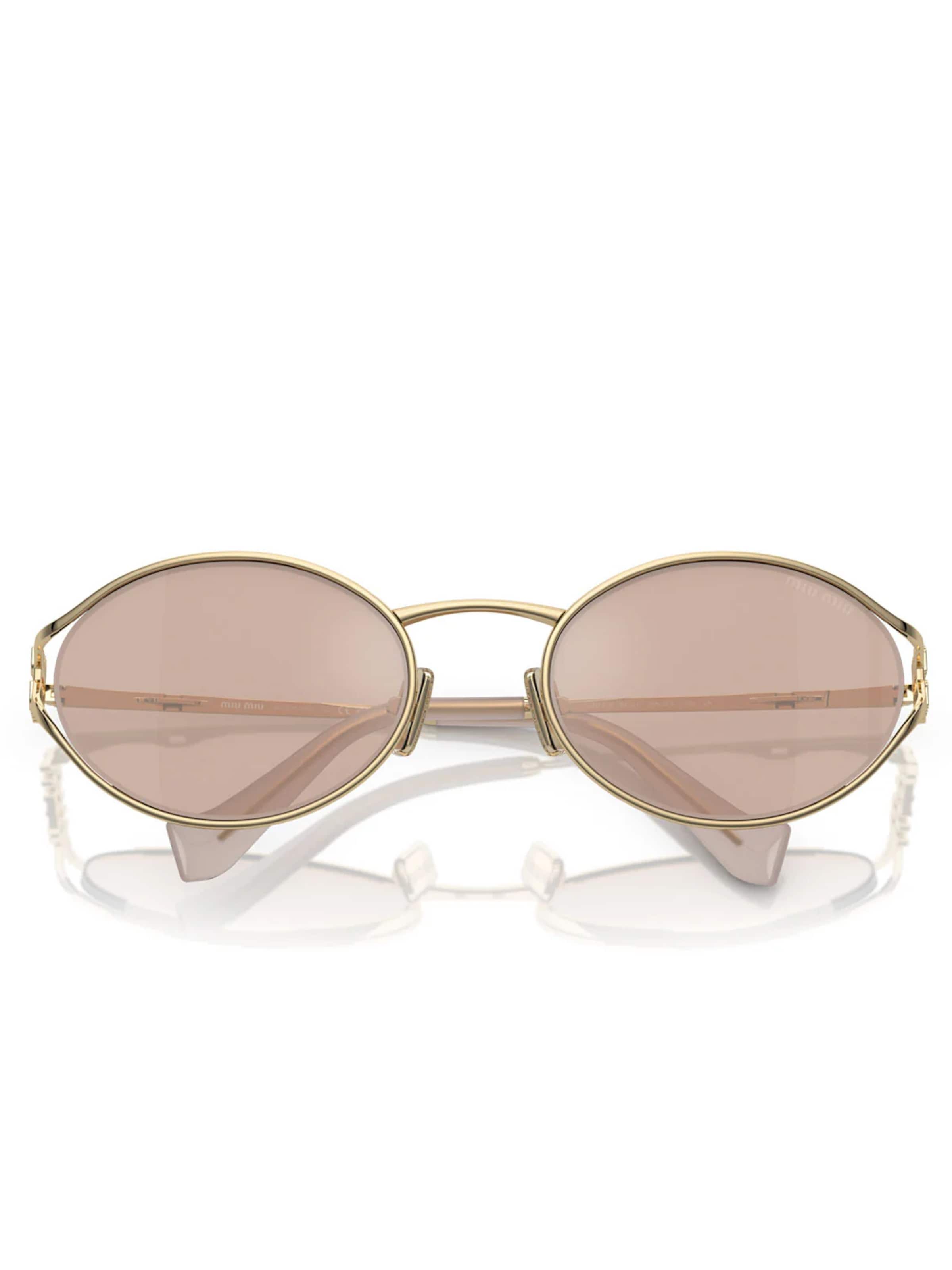 Lunettes de soleil 'Miu Miu Occhiali da Sole MU52Y ZVN20F Oro/Rosa Donna' Miu Miu en or