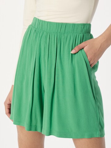 ICHI Wide leg Pants 'Marrakech' in Green