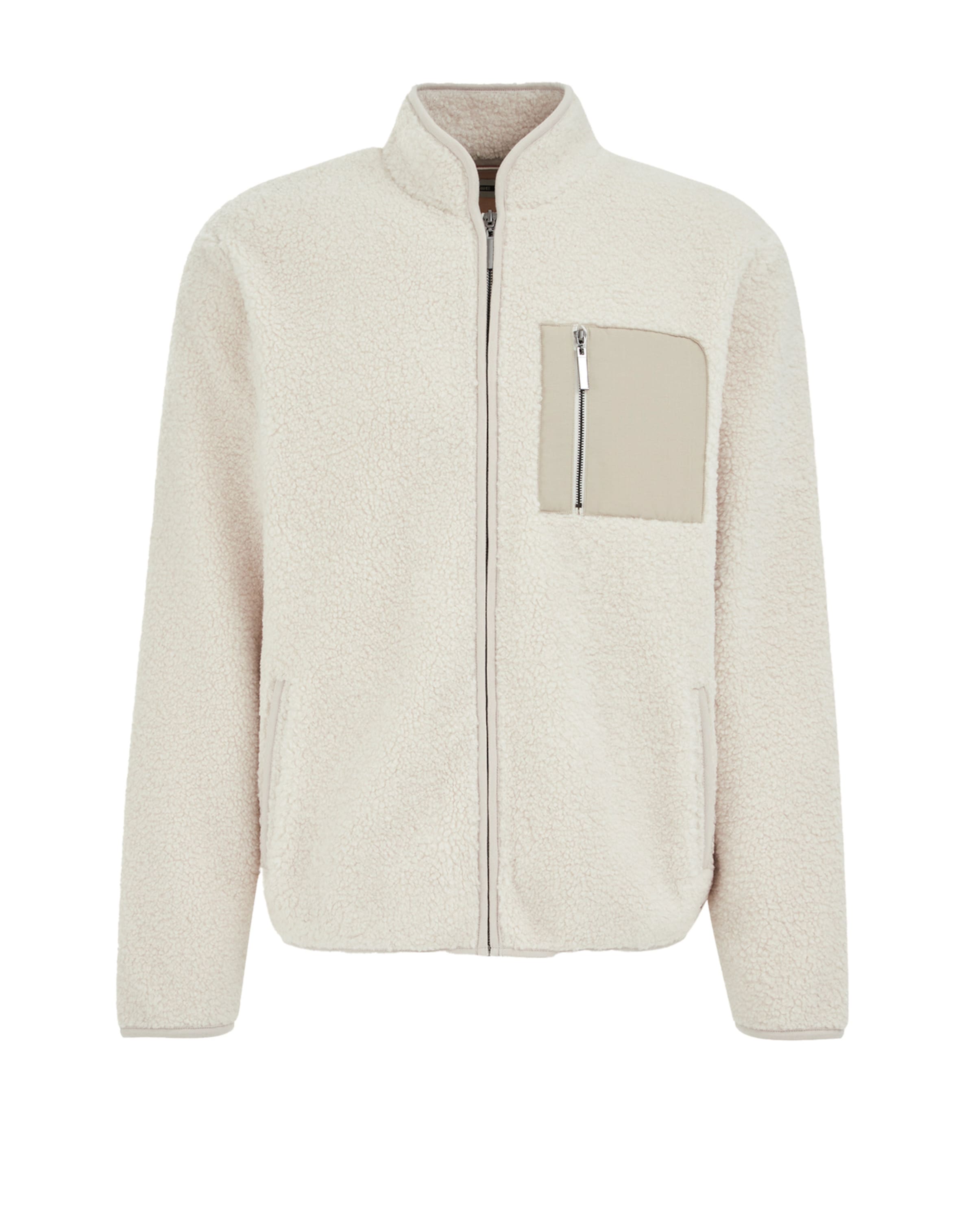 WE Fashion - Chaqueta polar en beige: frente