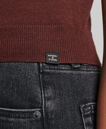 Superdry Knitted Top in Brown