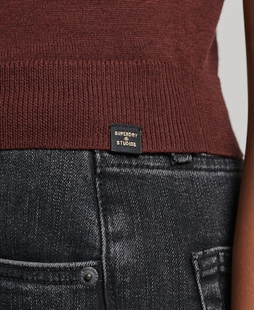 Tops en tricot Superdry en marron