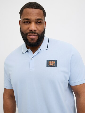 mėlyna Jack & Jones Plus Marškinėliai 'JJHudson'