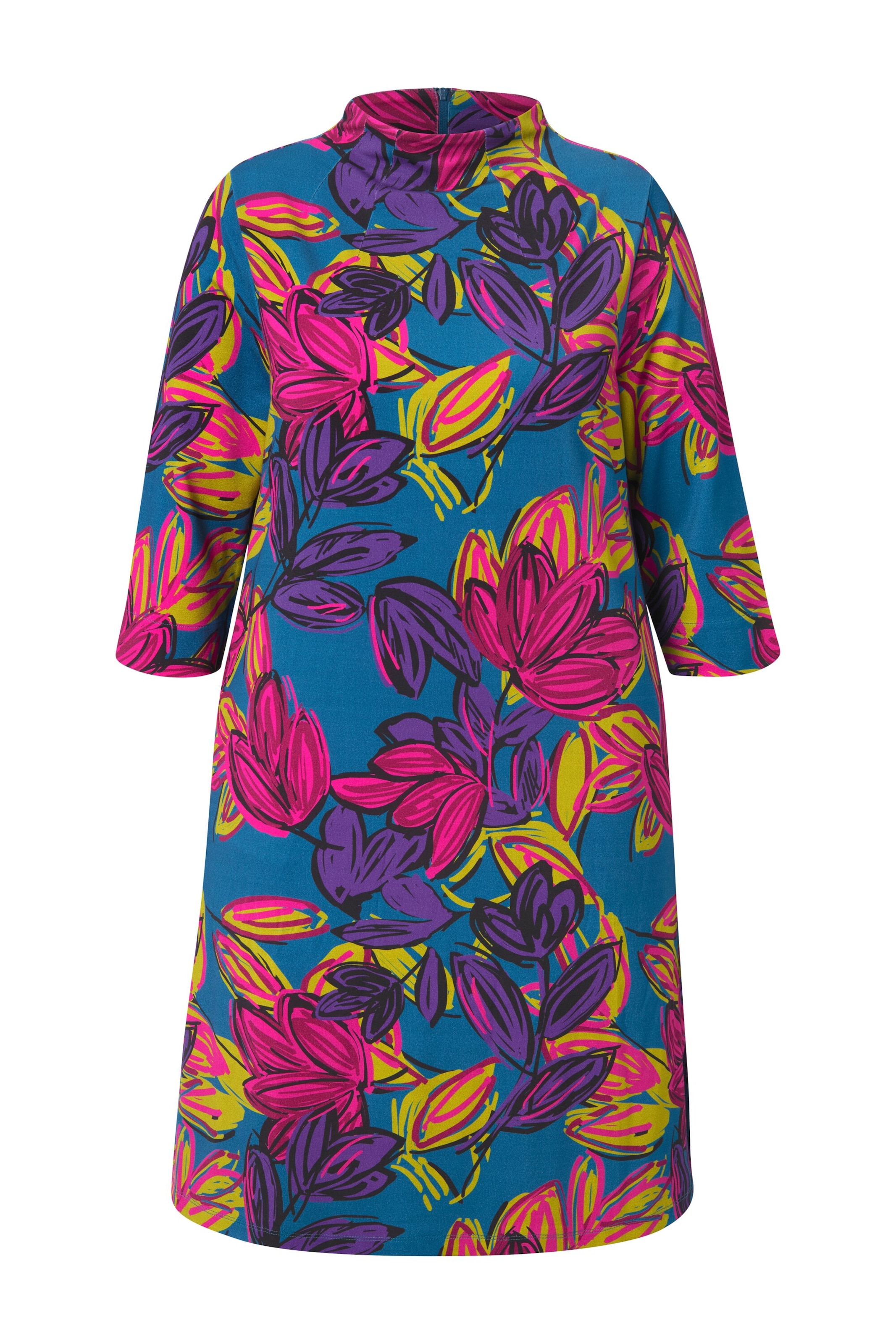 Ulla Popken Jurk in Gemengde kleuren: voorkant