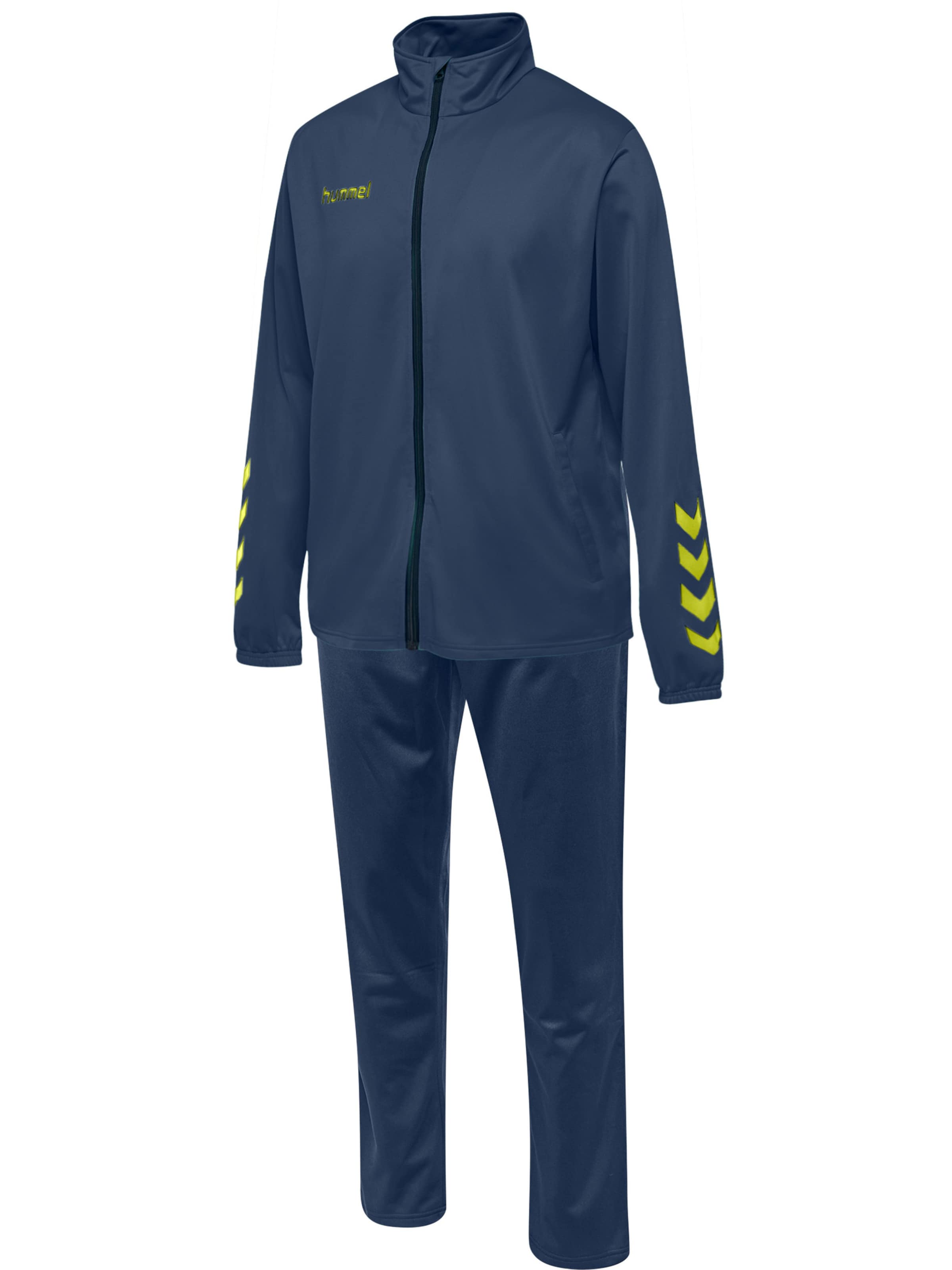 Hummel Trainingspak in Blauw: voorkant