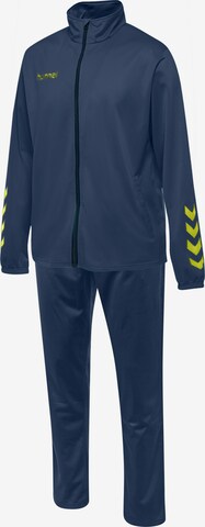 Hummel Trainingspak in Blauw: voorkant