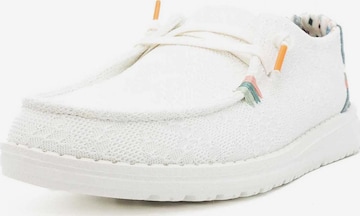 HEY DUDE Moccasins in White: front