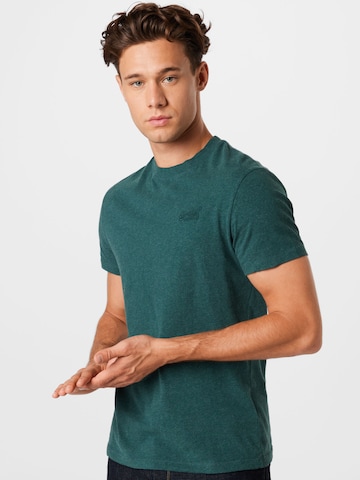 Superdry - Camiseta en verde: frente