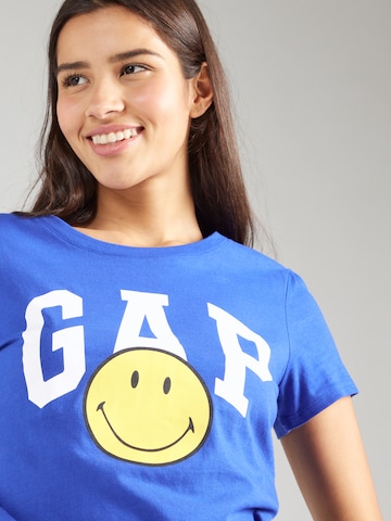 GAP T-shirt 'SMILEY' i blå