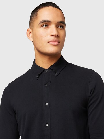 Abercrombie & Fitch Slim Fit Hemd in Schwarz
