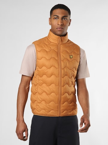 Gilet Lyle & Scott en marron : devant