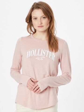 HOLLISTER Póló - rózsaszín: elől