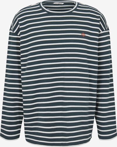 TOM TAILOR DENIM Shirt in de kleur Groen / Wit, Productweergave