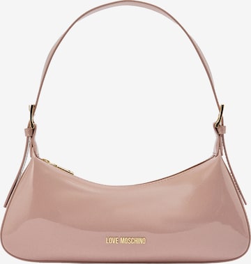 Love Moschino Axelremsväska i rosa: framsida