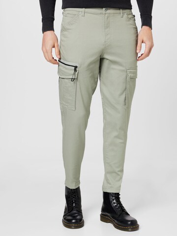 JACK & JONES Tapered Cargobukser 'Ace Dex' i grå: forside