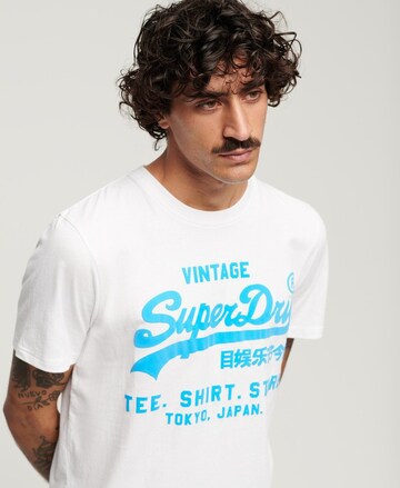 balts Superdry T-Krekls