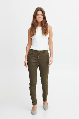 PULZ Jeans Slim fit Chino Pants in Green