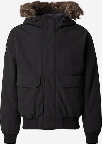 Superdry Демисезонная куртка 'Everest' в Черный: спереди