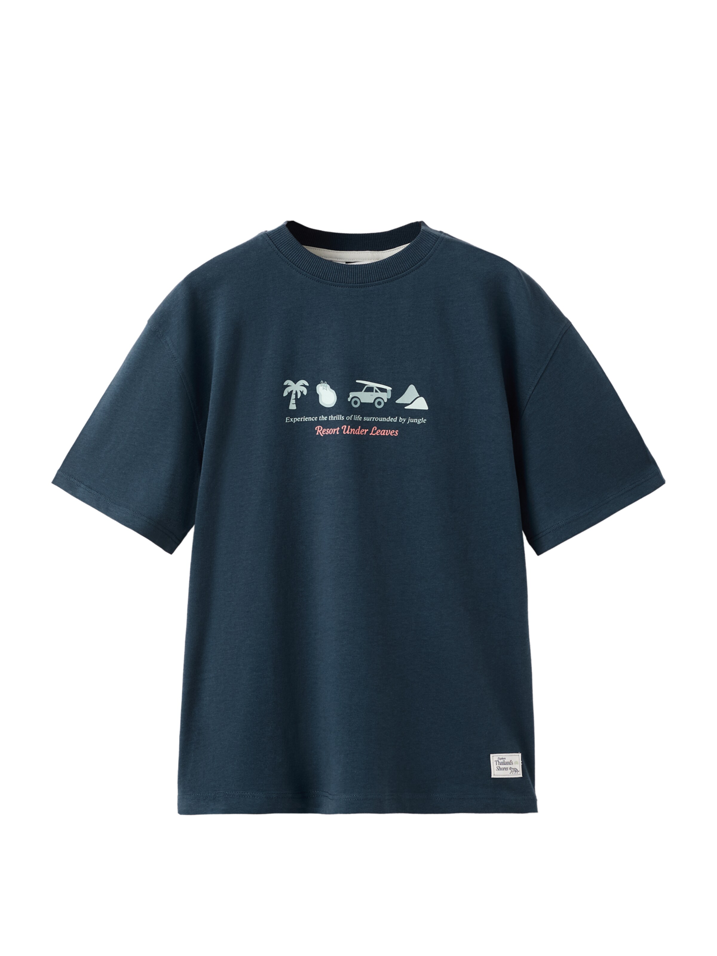 MANGO KIDS Shirts 'TIGER' i blå: forside