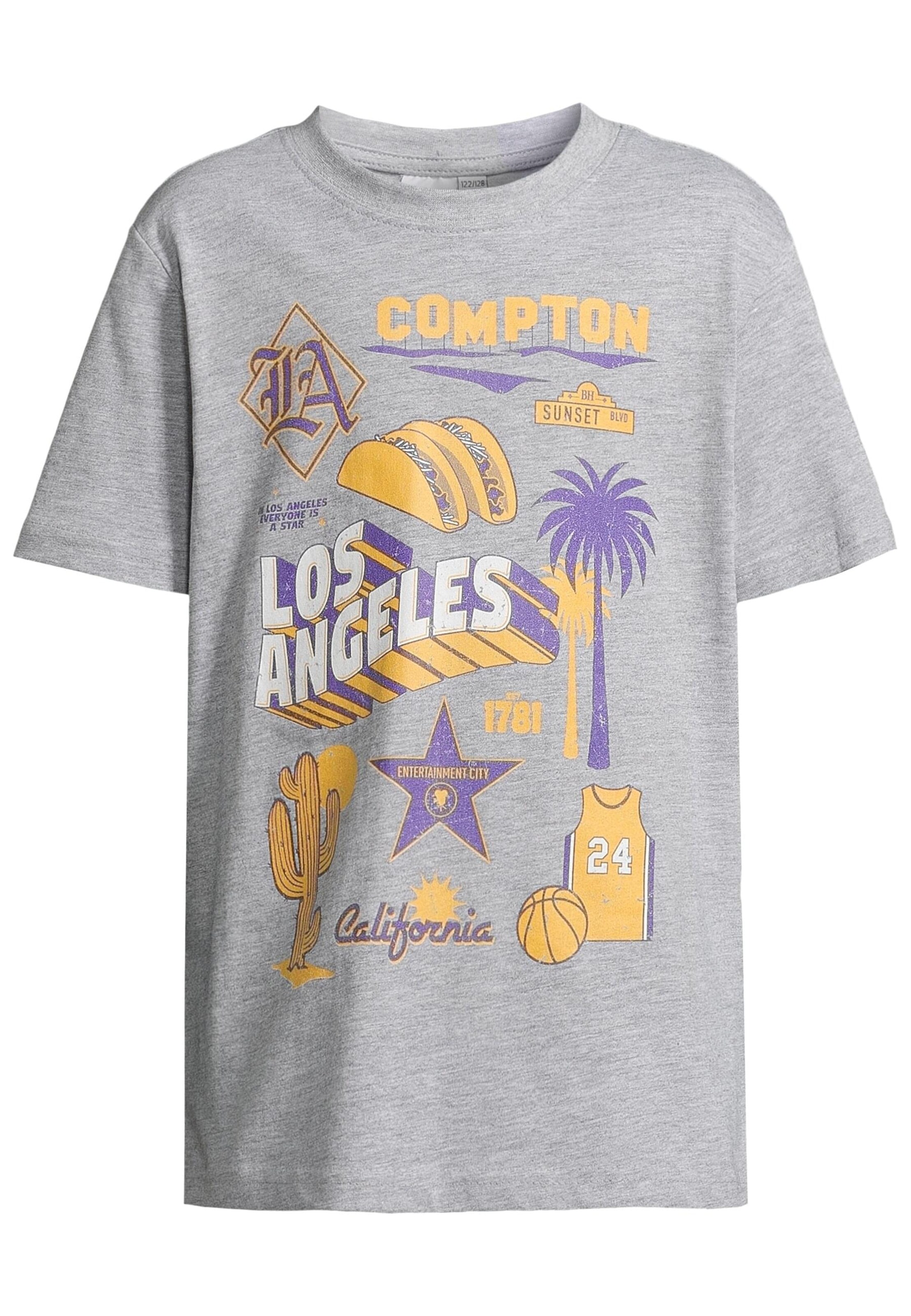 Urban Classics Shirt 'Los Angeles Compton' in Weiß