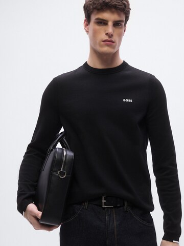 BOSS Свитер 'Ever-X' в Черный