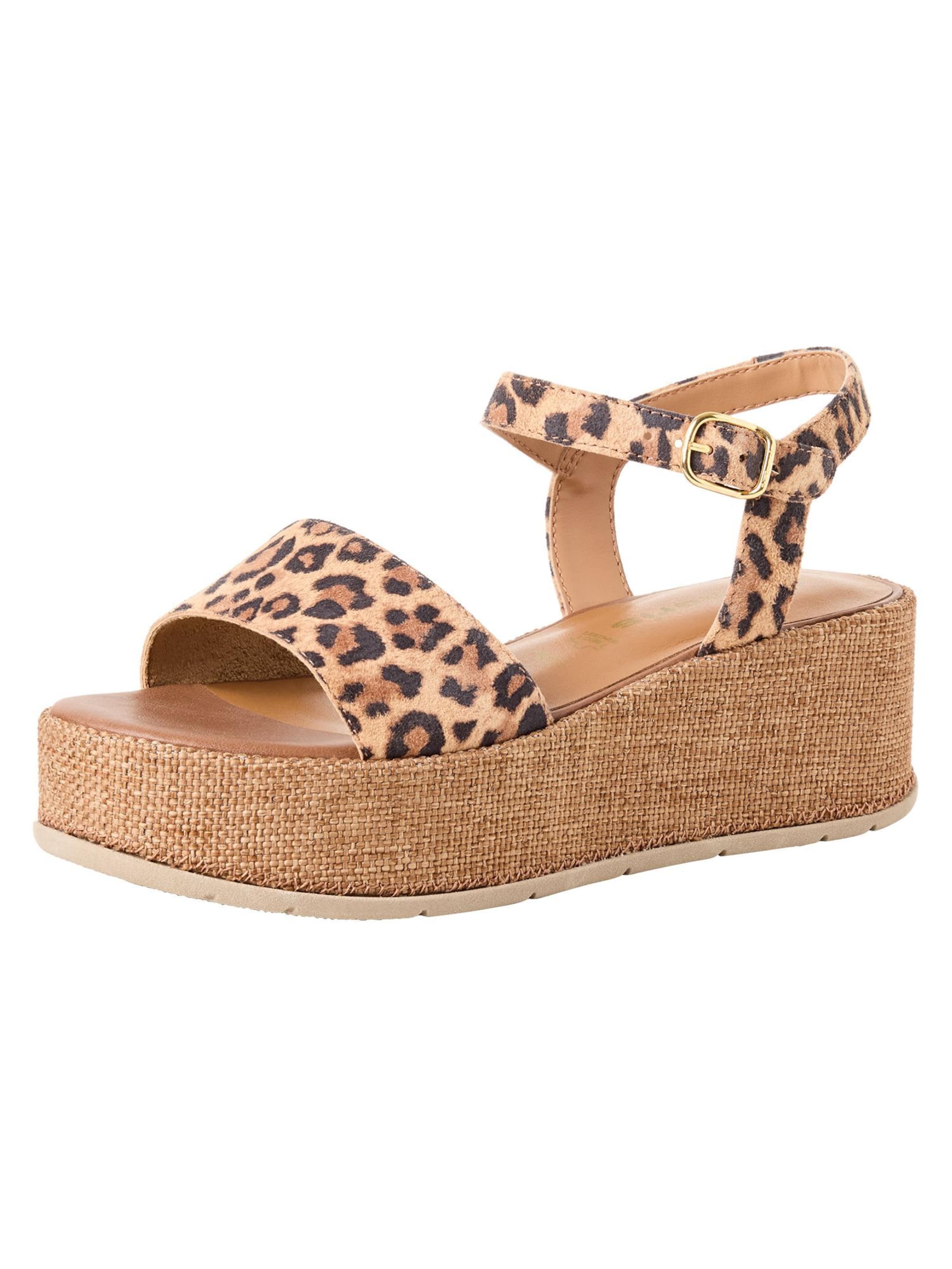 Tamaris Sandaal in Beige: voorkant