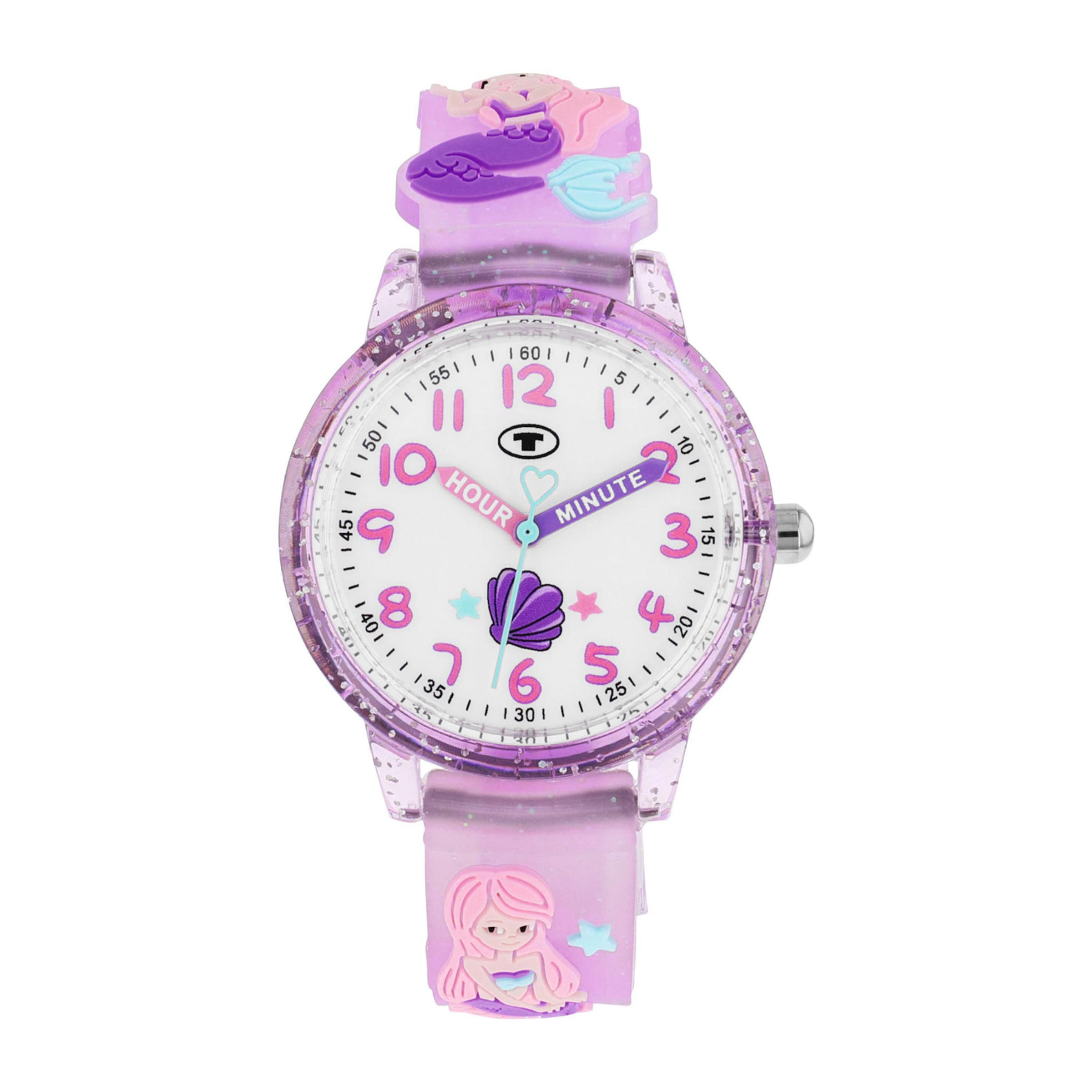 TOM TAILOR Watch in Purple: front