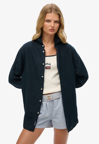 Superdry Blouse in Blue: front