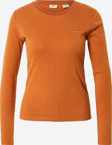 LEVI'S ® Skjorte 'Long Sleeved Baby Tee' i brun: forside