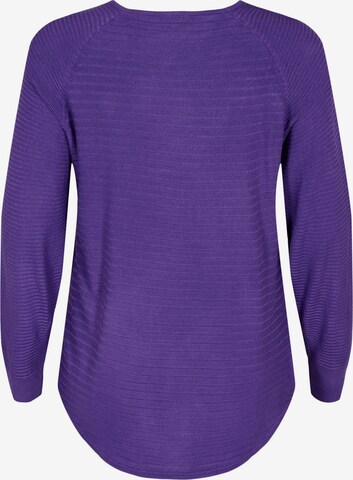 Zizzi Sweater 'Amelia' in Purple