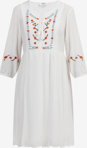 usha FESTIVAL - Vestido en blanco: frente