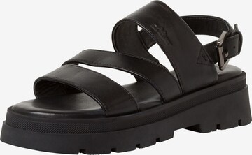 s.Oliver Sandals in Black: front