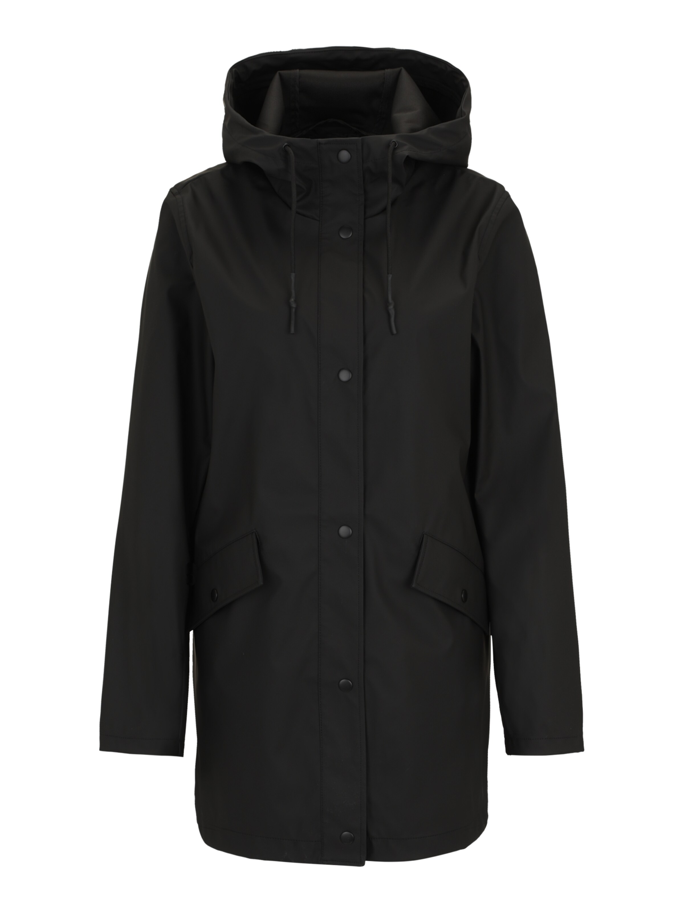 Only Tall Преходно палто 'ONLELISA' в черно: отпред