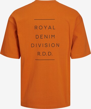 R.D.D. ROYAL DENIM DIVISION Μπλουζάκι 'Calvin' σε πορτοκαλί