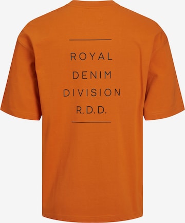 R.D.D. ROYAL DENIM DIVISION T-Shirt 'Calvin' in Orange