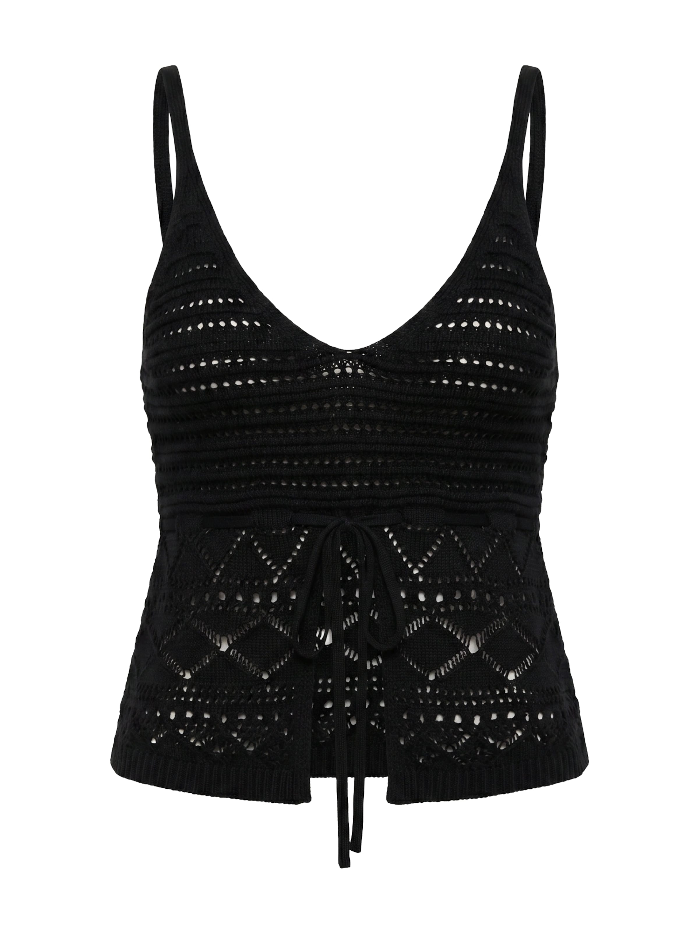 Top in maglia 'Felice' di studioselect in nero: frontale