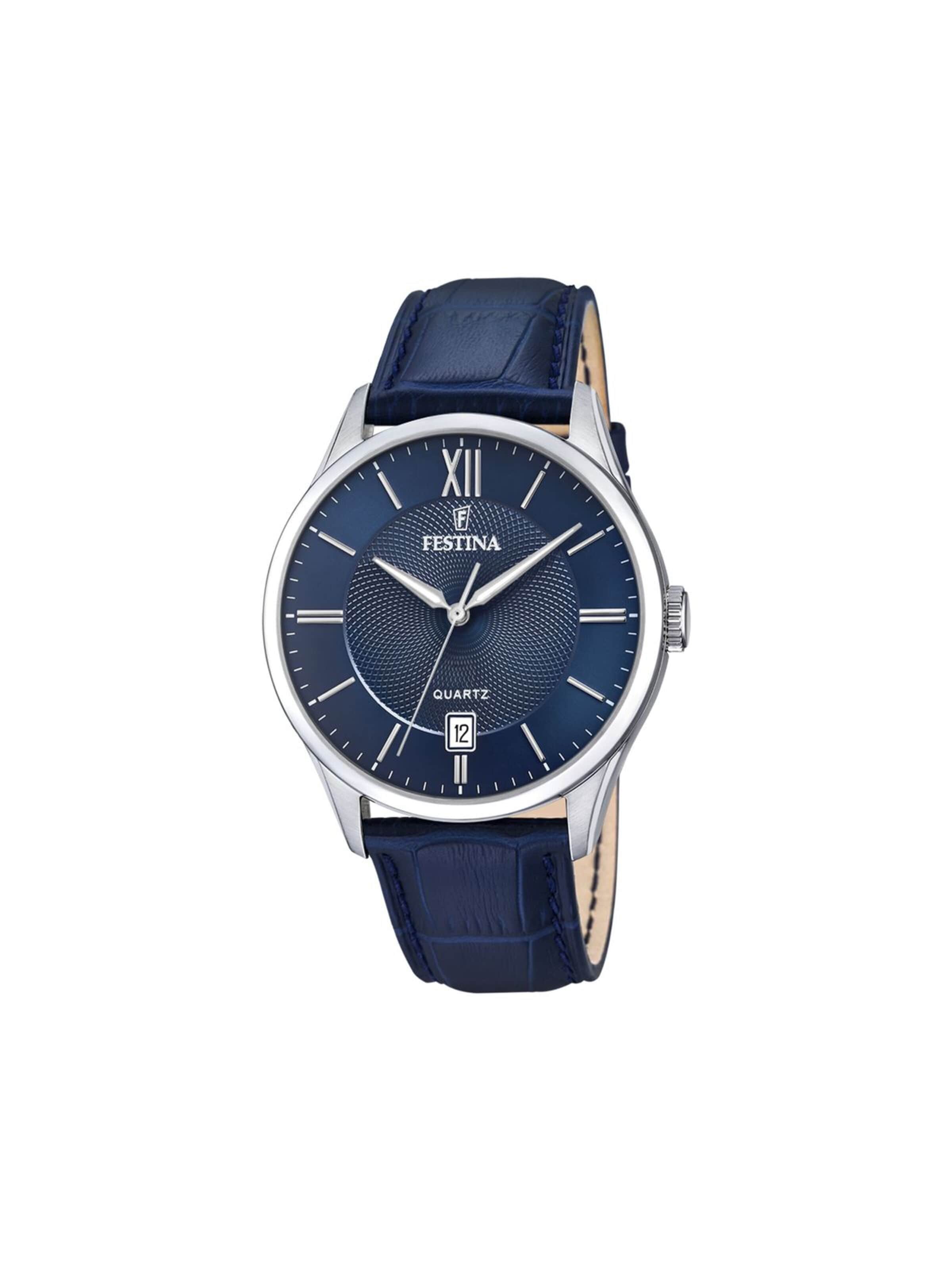 Montre à affichage analogique 'ACERO CLASICO' FESTINA en bleu : devant
